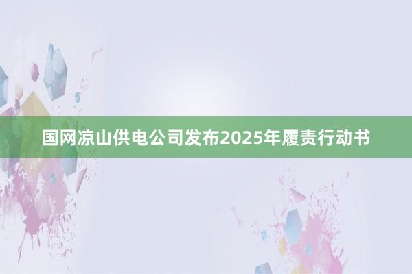 国网凉山供电公司发布2025年履责行动书