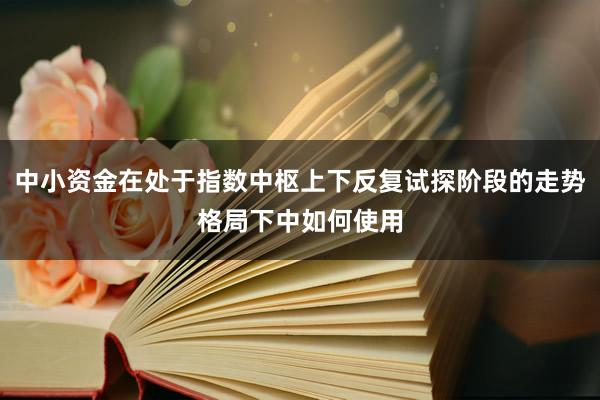 中小资金在处于指数中枢上下反复试探阶段的走势格局下中如何使用