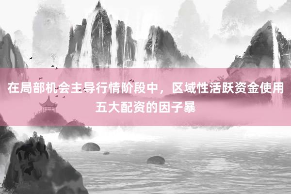 在局部机会主导行情阶段中，区域性活跃资金使用五大配资的因子暴