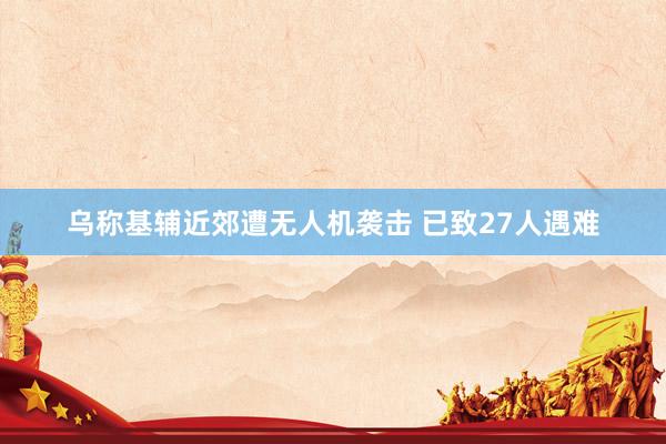 乌称基辅近郊遭无人机袭击 已致27人遇难